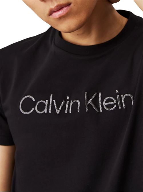 T-shirt logo testurizzato Calvin Klein | K10K114169BEH